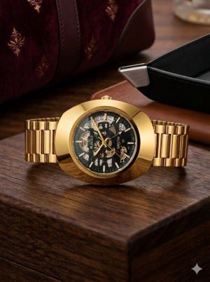 Rado Diastar Automatic Skeleton Watch – Black & Gold Edition