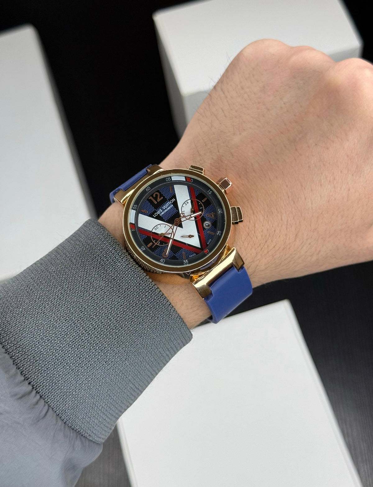 Louis Vuitton’s emblematic Tambour watch