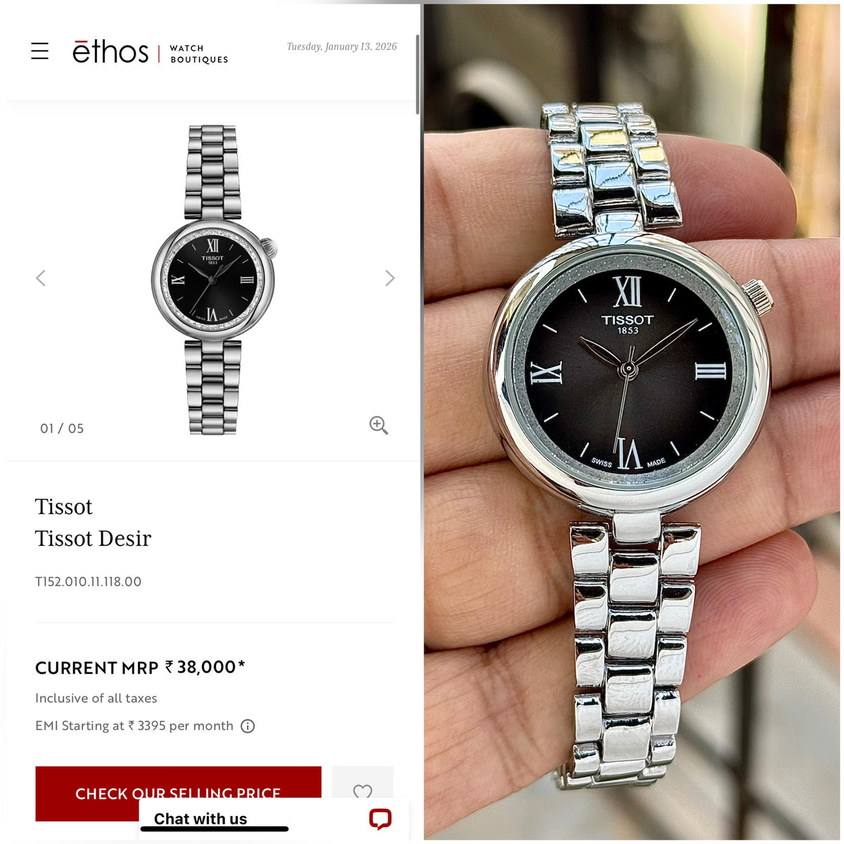 TISSOT DESIR – FOR WOMEN
