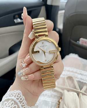 GUCCI GOLD WITH WHITE DIAL