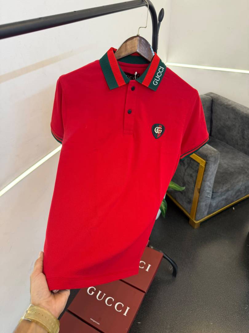 Guccci red box pack imported polo Tshirt