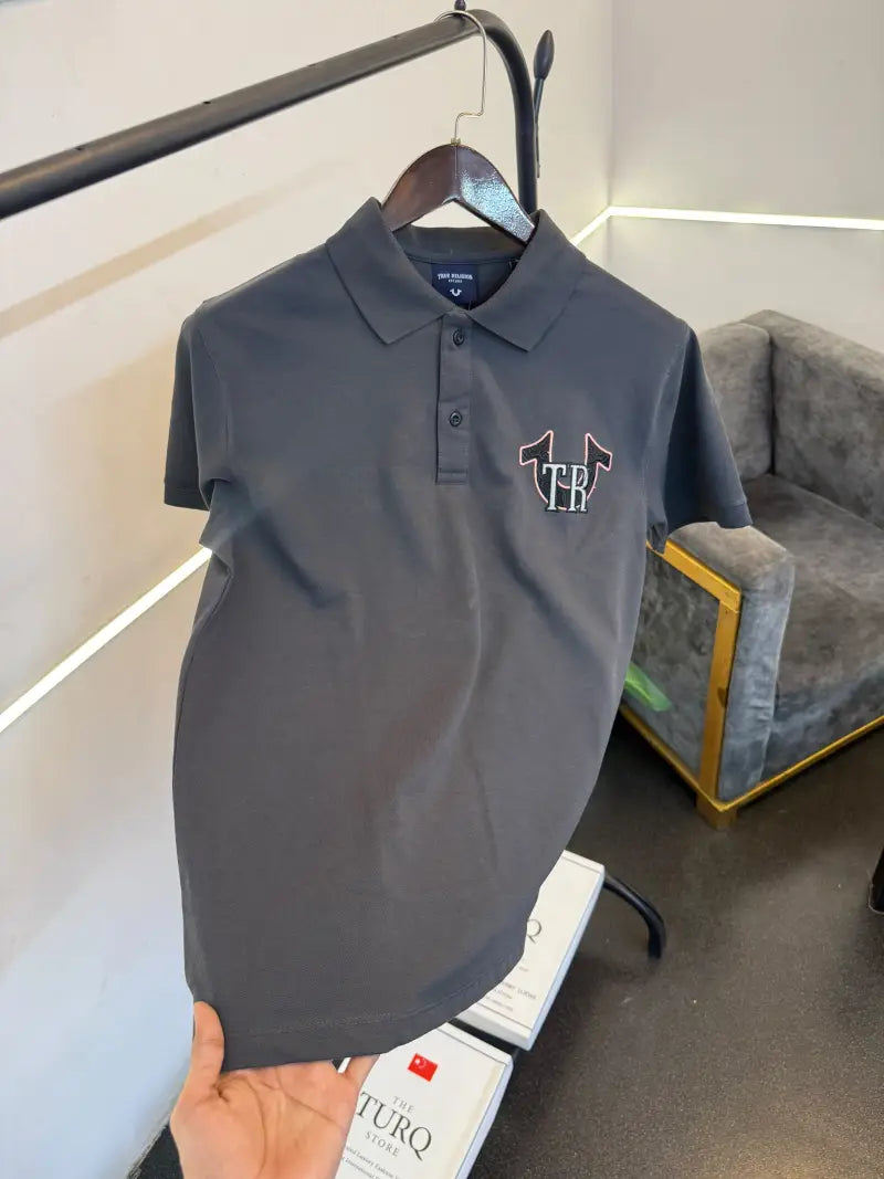True religion grey imported box pack polo tshirt