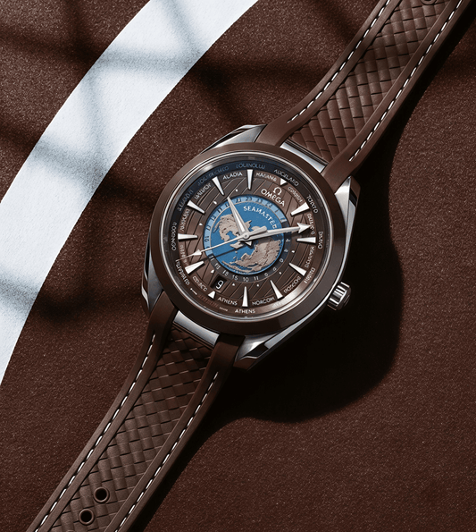 Omegha Seamaster Aqua Terra 150M Quartz World Map