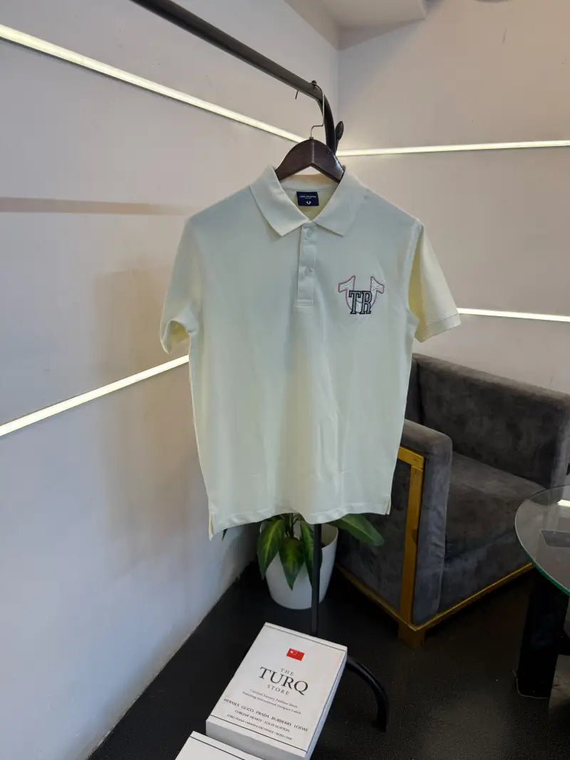 True religion Cream imported box pack polo tshirt