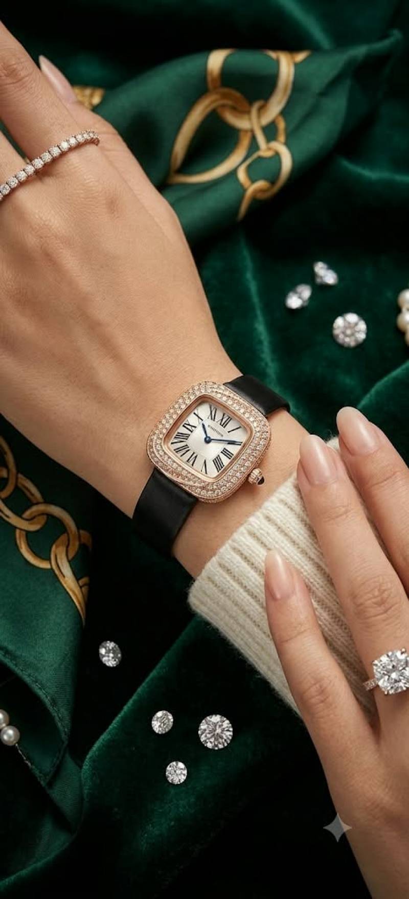 Cartier black and dimond addition for her
